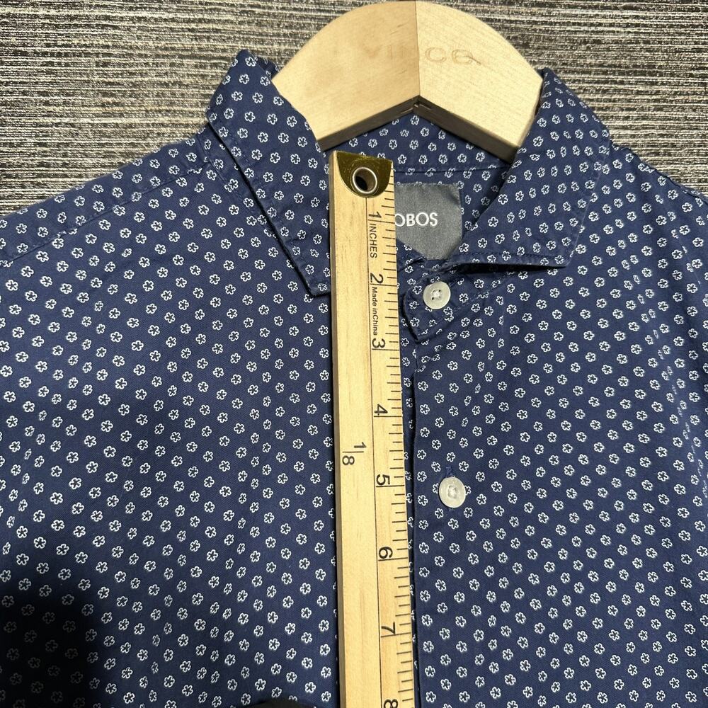 Bonobos Shirt Men's Small Blue AOP Slim Fit Long Sleeve Button Up - Picture 6 of 13
